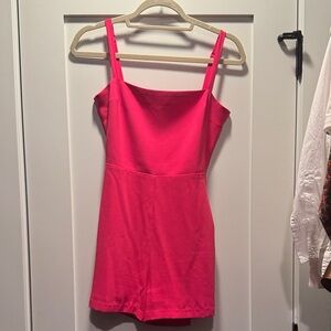 Amanda Uprichard Vibrant Pink Romper